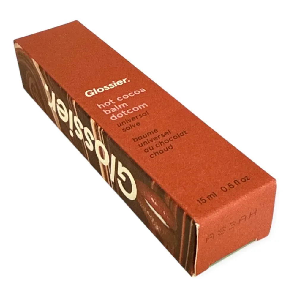 GLOSSIER Balm Dotcom (Original Formula) Hot Cocoa Lip Gloss Skin Salve NEW
